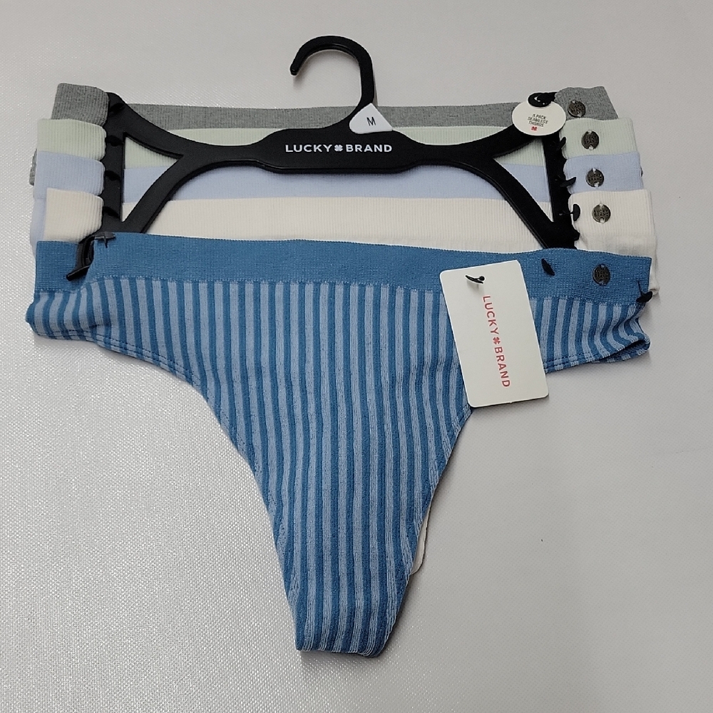 Lucky Brand  5 Pack Seamless Thongs.